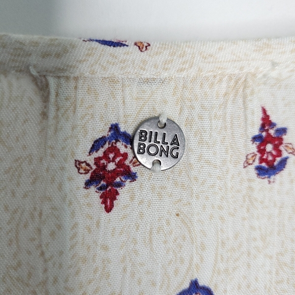 BILLABONG Women's Boho Print, Just Like You, Long Sleeve Dress MEDIUM - Picture 11 of 13